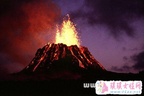 梦见火山