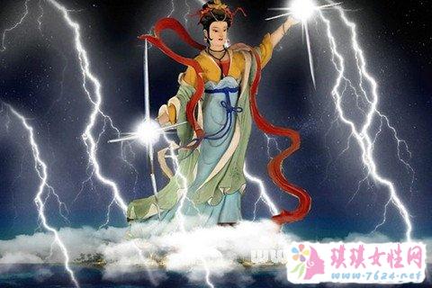 梦见电母 电神