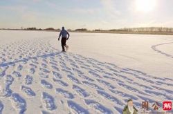 梦见自己在雪地里走